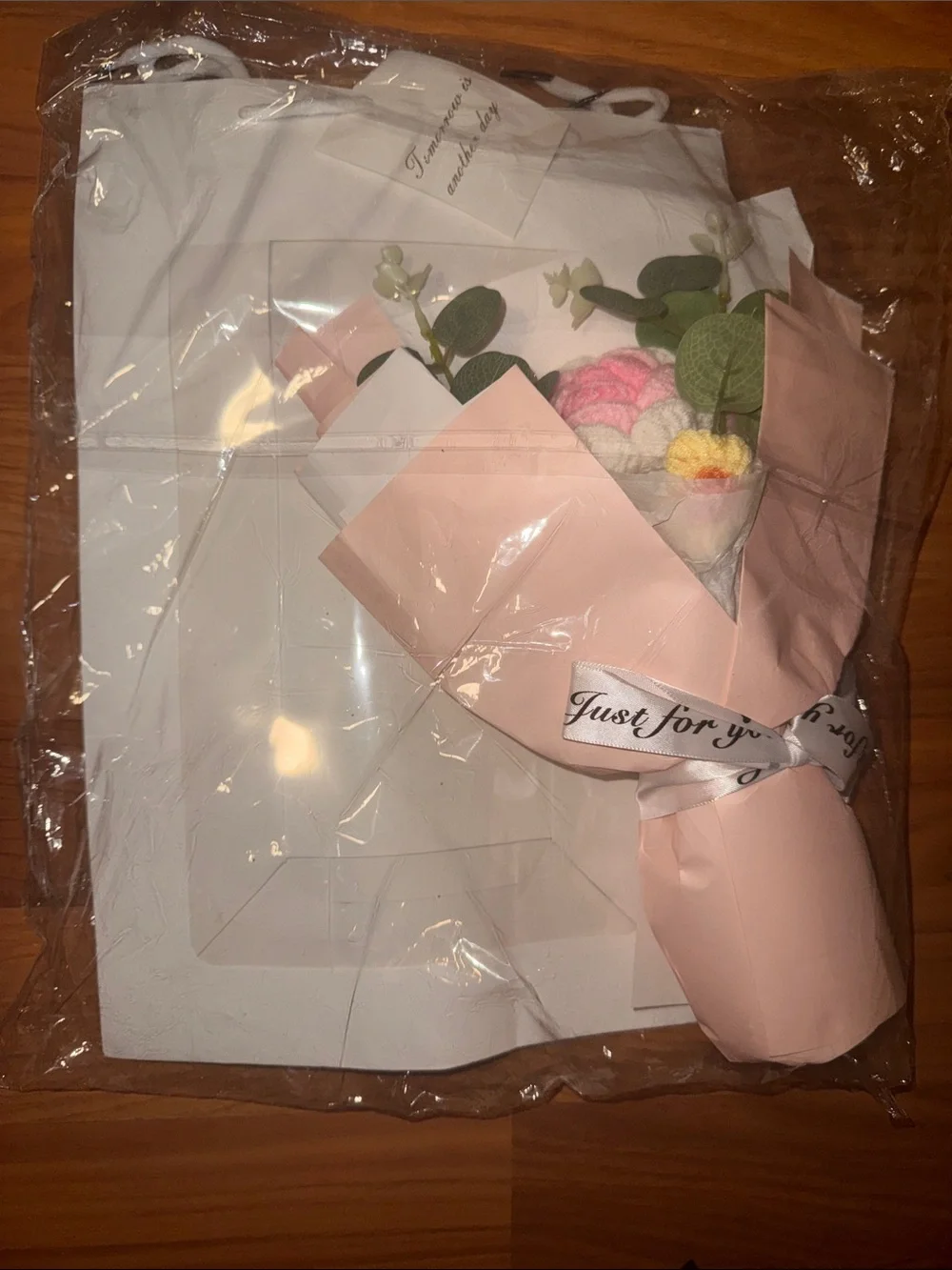 Just for You Pink Gift Bouquet Wrap by